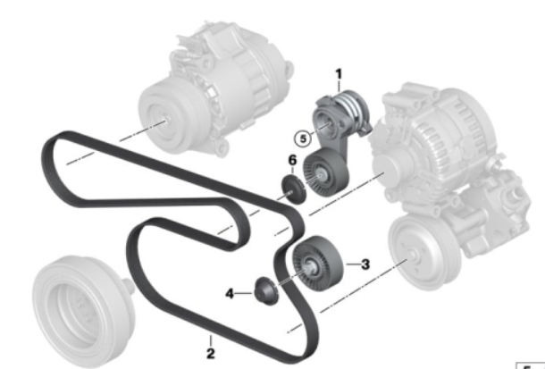 تسمه دینام بی ام و X3